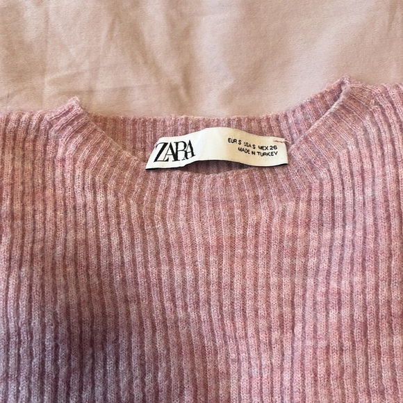Side Pleat Knit Sweater Pink - Picture 2 of 4